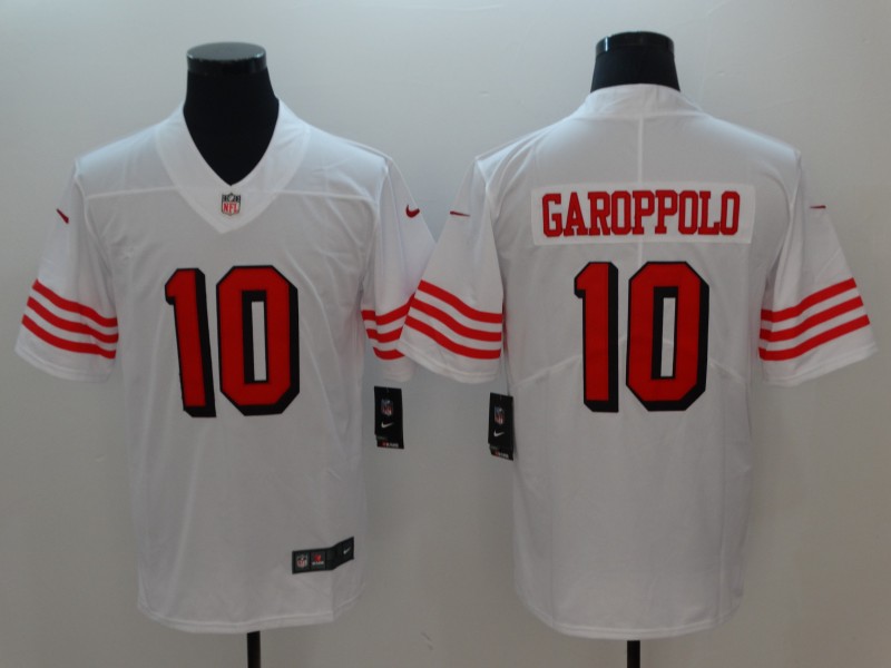 Men San Francisco 49ers #10 Garoppolo White Nike Vapor Untouchable Limited Playe NFL Jerseys